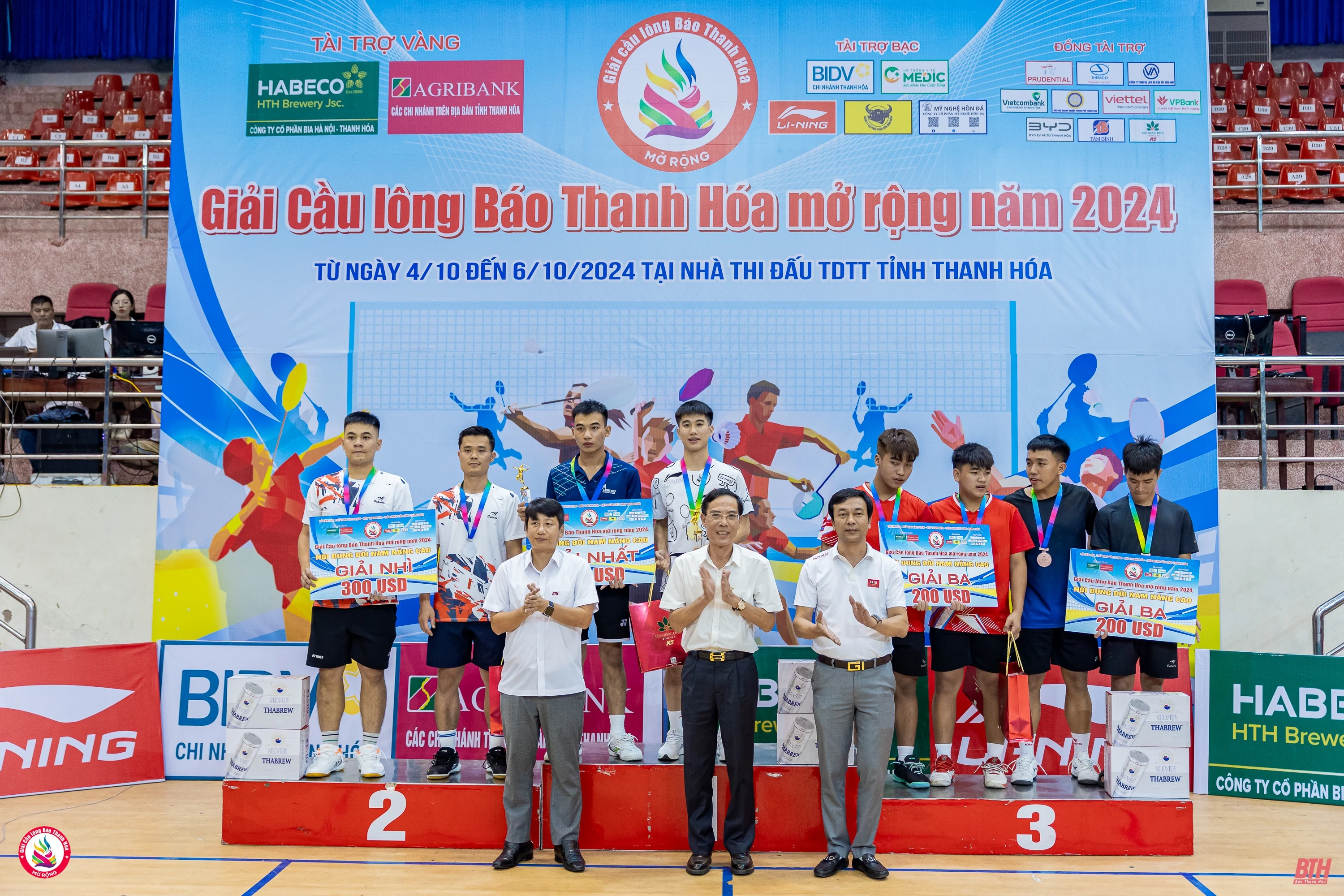 Giải Cầu lông Báo Thanh Hoá mở rộng năm 2024 thành công tốt đẹp