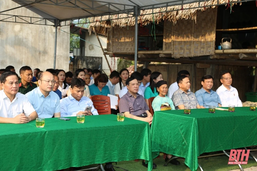 Phó Bí thư Thường trực Tỉnh uỷ Lại Thế Nguyên dự Lễ khởi công xây dựng nhà ở cho hộ nghèo, hộ gia đình chính sách tại Lang Chánh và Bá Thước