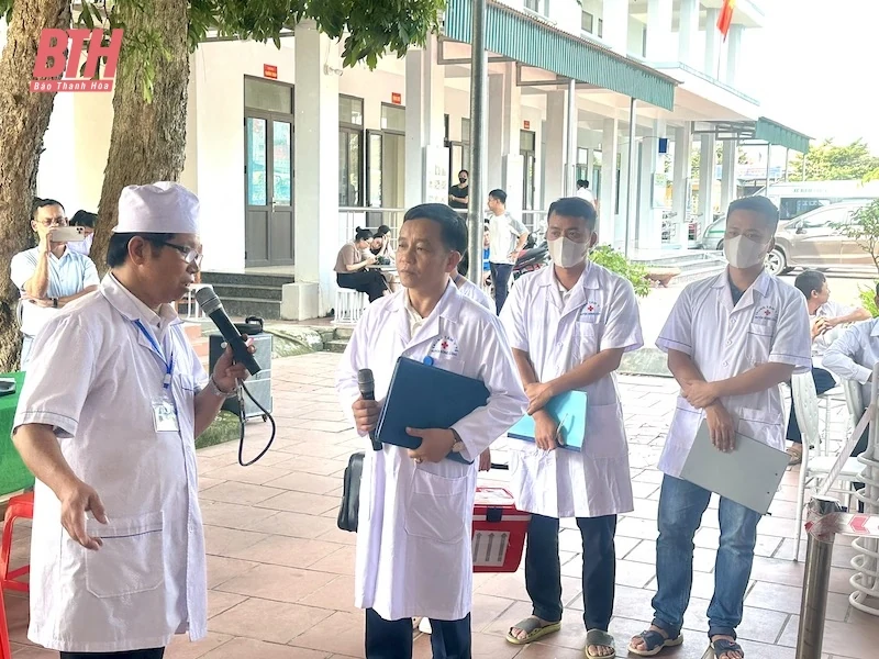 Diễn tập điều tra, xử lý vụ ngộ độc thực phẩm tại huyện Nông Cống