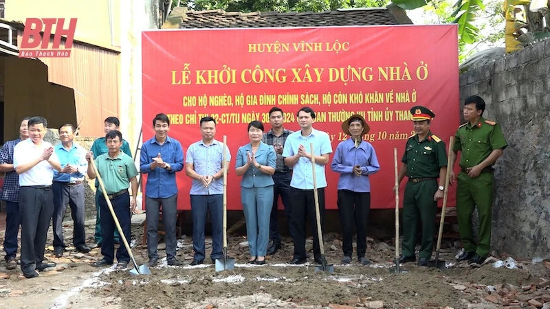 Vĩnh Lộc: Khánh thành, bàn giao nhà ở theo Chỉ thị số 22 của Ban Thường vụ Tỉnh uỷ