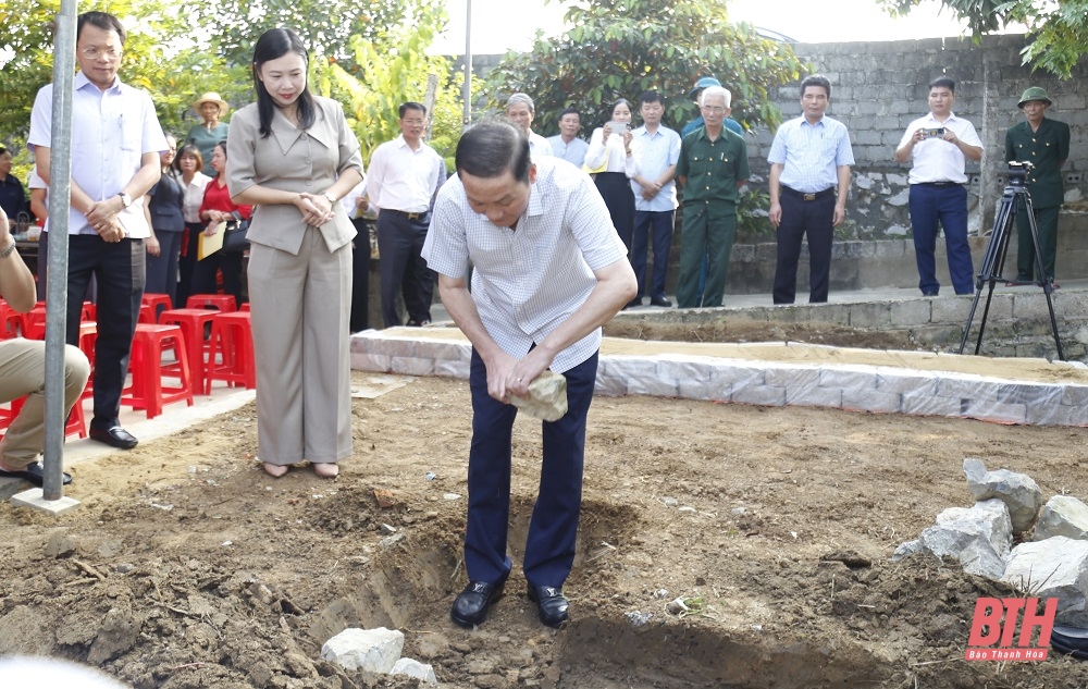 Chủ tịch UBND tỉnh Đỗ Minh Tuấn dự Lễ khởi công xây dựng nhà ở cho hộ nghèo tại huyện Đông Sơn