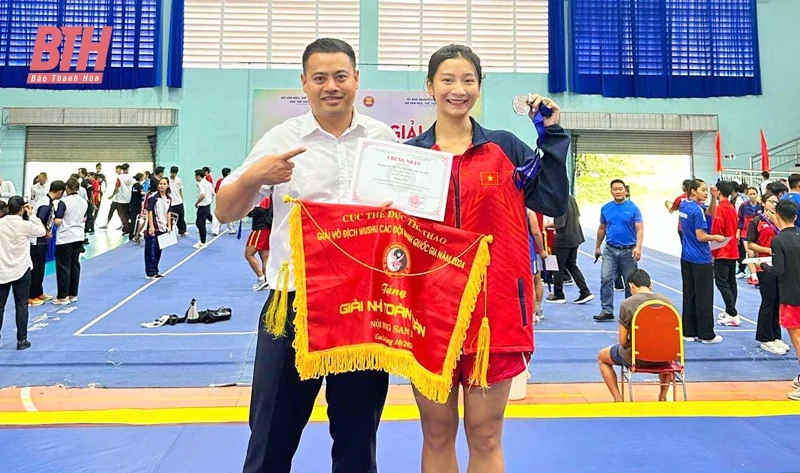 Thanh Hóa xếp thứ nhì nội dung đối kháng tại Giải vô địch Wushu các đội mạnh quốc gia 2024
