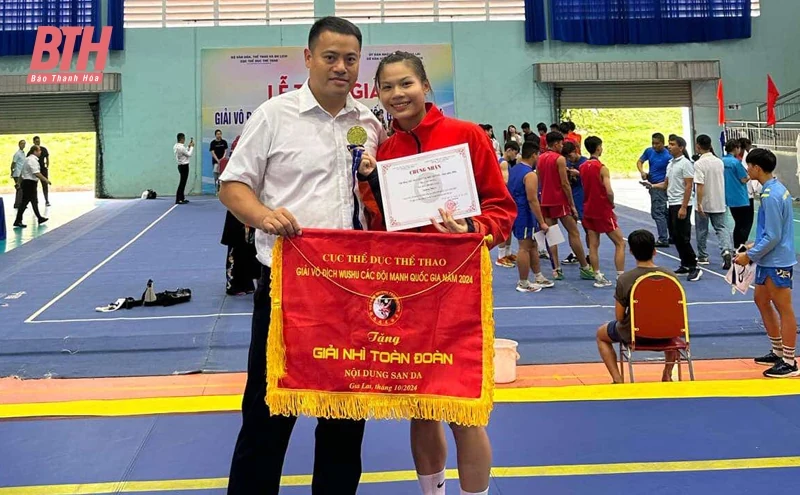 Thanh Hóa xếp thứ nhì nội dung đối kháng tại Giải vô địch Wushu các đội mạnh quốc gia 2024