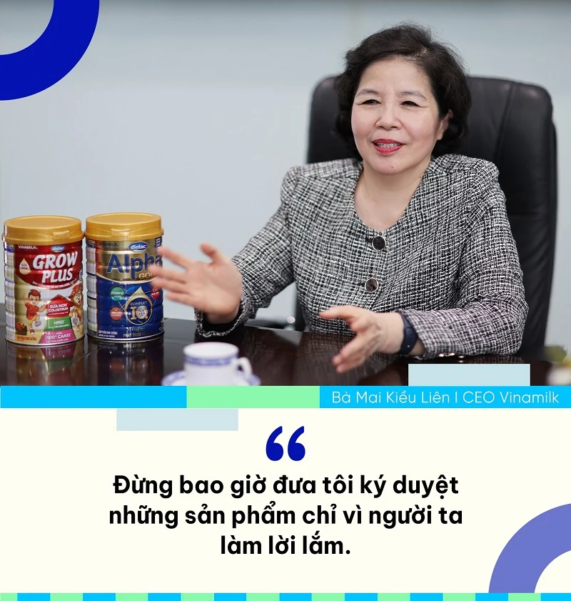 Những câu nói của bà Mai Kiều Liên làm nên “chất” Vinamilk