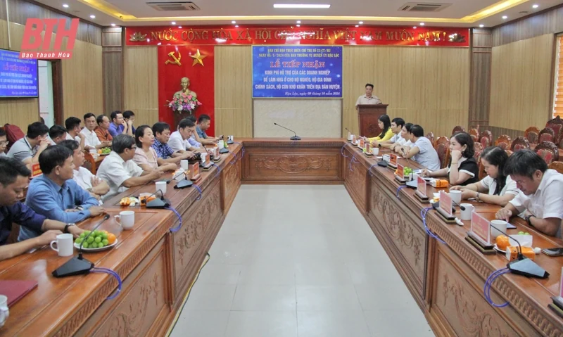 Hậu Lộc: Tiếp nhận gần 1 tỷ đồng hỗ trợ của doanh nghiệp làm nhà ở cho hộ nghèo, gia đình chính sách, hộ khó khăn về nhà ở