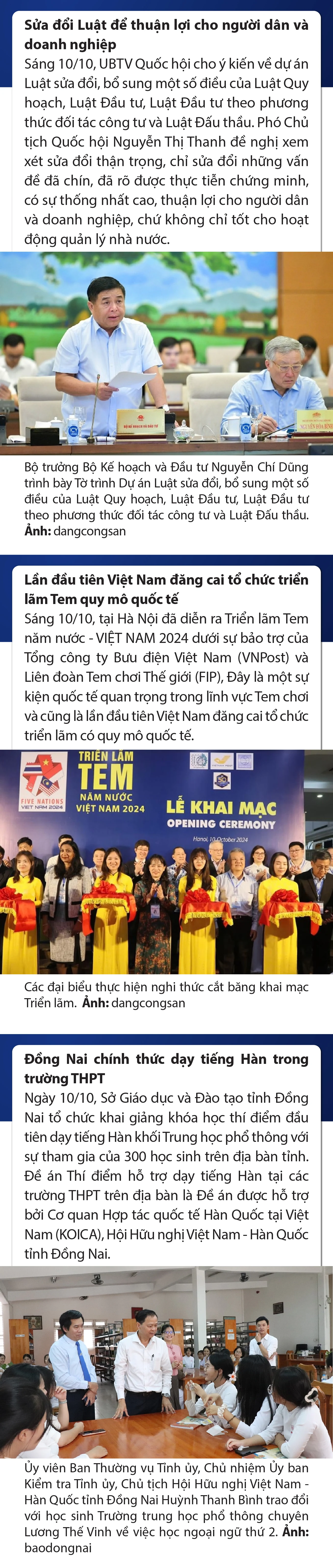 Sự kiện nổi bật trong nước, quốc tế ngày 10/10
