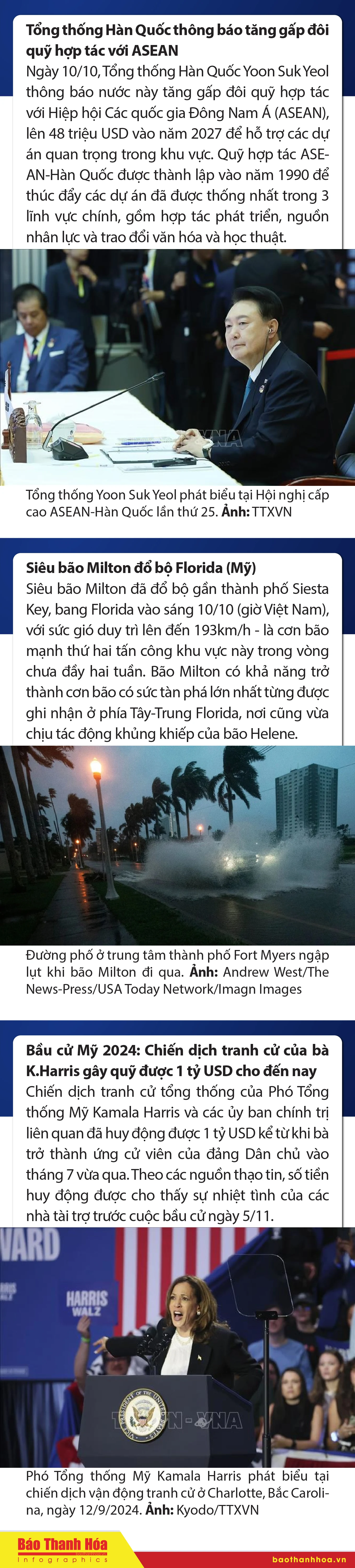 Sự kiện nổi bật trong nước, quốc tế ngày 10/10