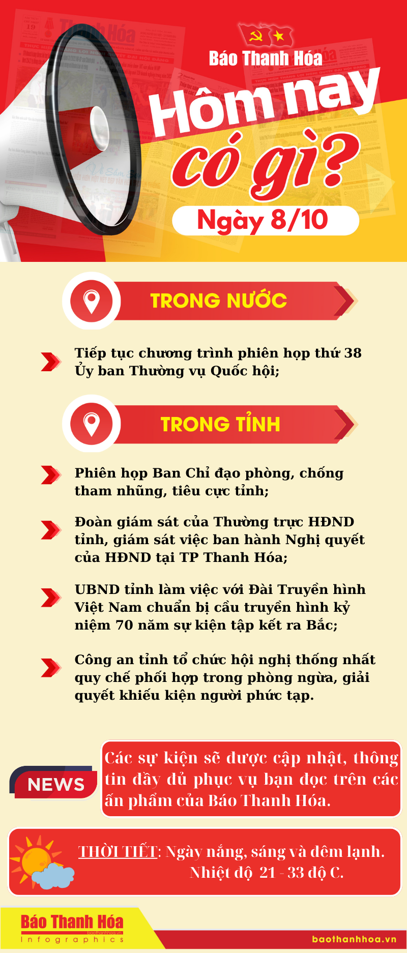 Hôm nay có gì? - Sự kiện nổi bật ngày 8/10/2024