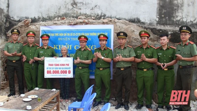 Thiệu Hóa khởi công xây dựng nhà ở cho 3 hộ nghèo