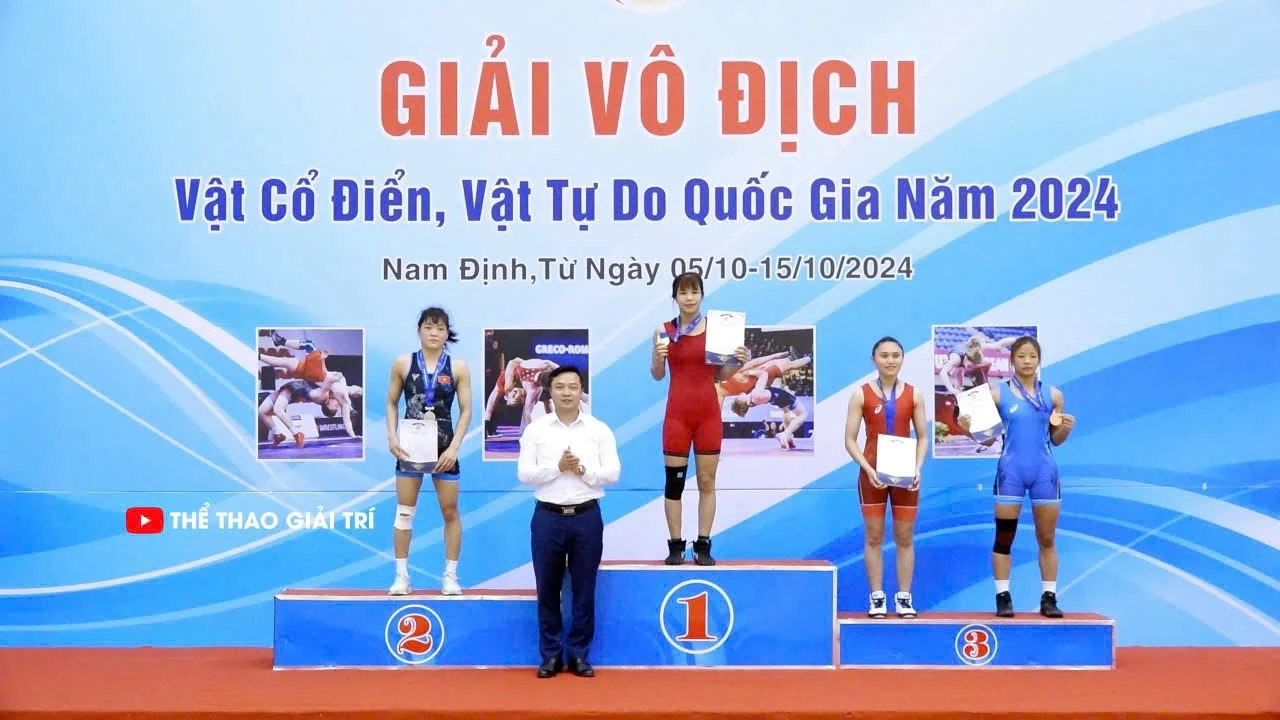 Vật Thanh Hoá giành ngôi thứ Ba toàn đoàn Vật tự do nữ tại giải đấu quan trọng nhất năm 2024