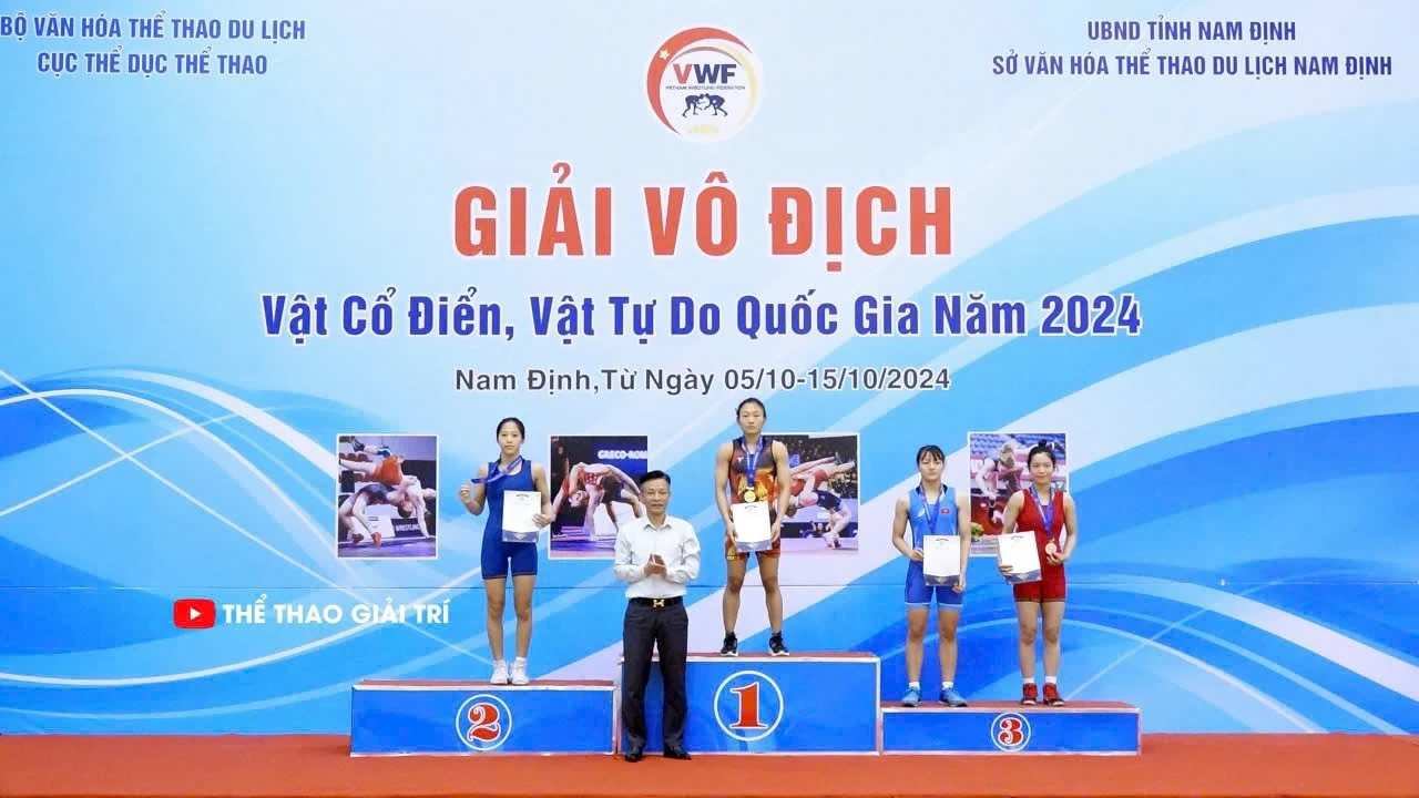 Vật Thanh Hoá giành ngôi thứ Ba toàn đoàn Vật tự do nữ tại giải đấu quan trọng nhất năm 2024