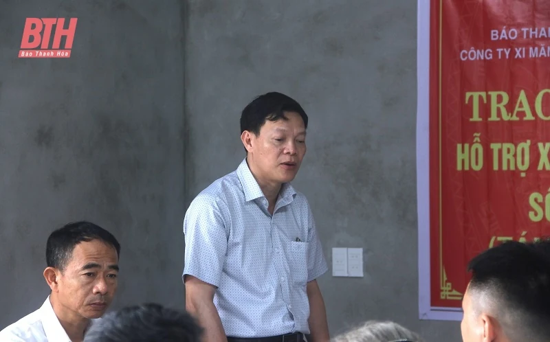 Xi măng Long Sơn và Báo Thanh Hóa mang niềm vui đến với các gia đình gặp khó khăn về nhà ở 