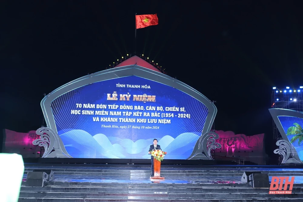Lễ kỷ niệm 70 năm đón tiếp đồng bào, cán bộ, chiến sĩ và học sinh miền Nam tập kết ra Bắc và khánh thành khu lưu niệm