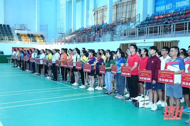 Khai mạc hội thao Tòa án Nhân dân hai cấp tỉnh Thanh Hoá lần thứ XIV năm 2024
