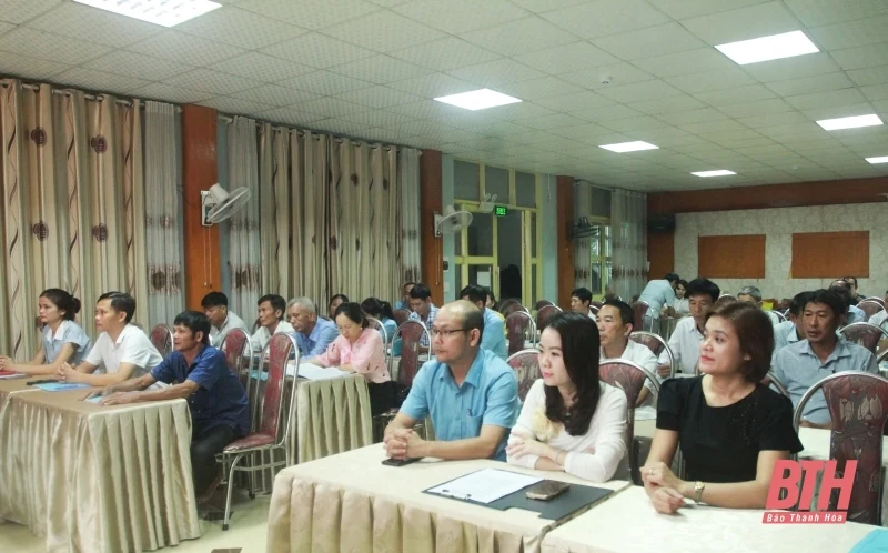 Tập huấn nâng cao năng lực cho cán bộ quản lý HTX các huyện Thạch Thành, Hoằng cá cược bóng đá m88, Nga Sơn