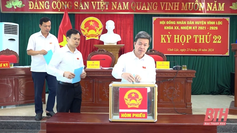 HĐND huyện Vĩnh Lộc bầu bổ sung Ủy viên UBND huyện nhiệm kỳ 2021-2026