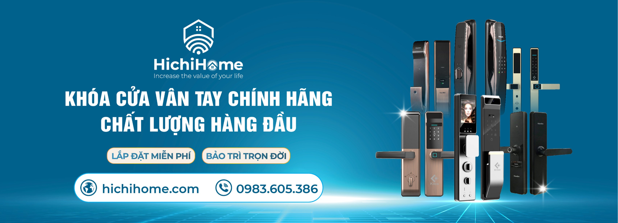 HichiHome - Kinh nghiệm vàng lựa chọn khóa cửa vân tay cho gia đình