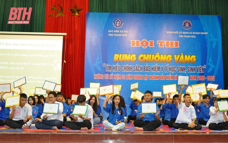 Sôi nổi Hội thi Rung chuông vàng “Tìm hiểu chính sách bảo hiểm y tế học nhà cái m88, nhà cái m88 viên”