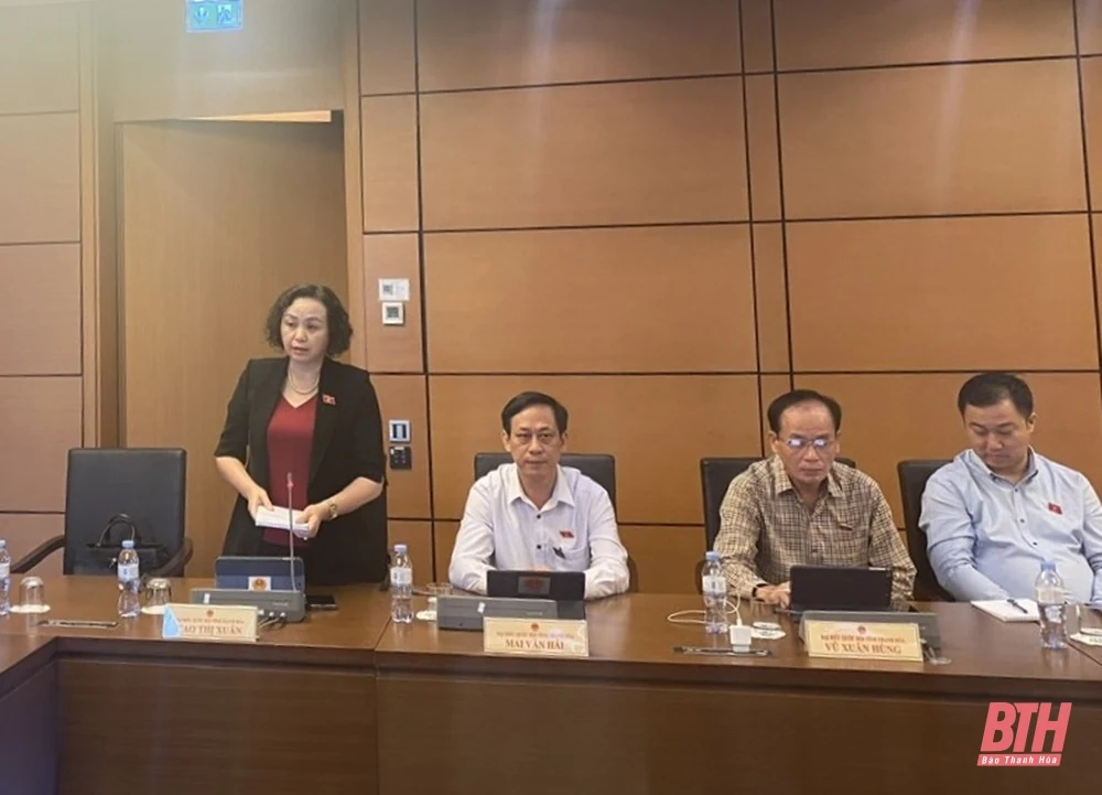 Đoàn ĐBQH tỉnh Thanh Hóa tán thành việc thành lập TP Huế trực thuộc Trung ương và Nghị quyết về tổ chức chính quyền đô thị tại TP Hải Phòng
