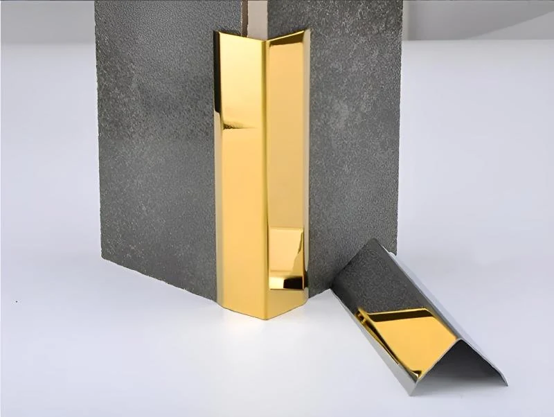 Nẹp chữ V inox chất liệu inox không gỉ cao cấp tại Nepgiare