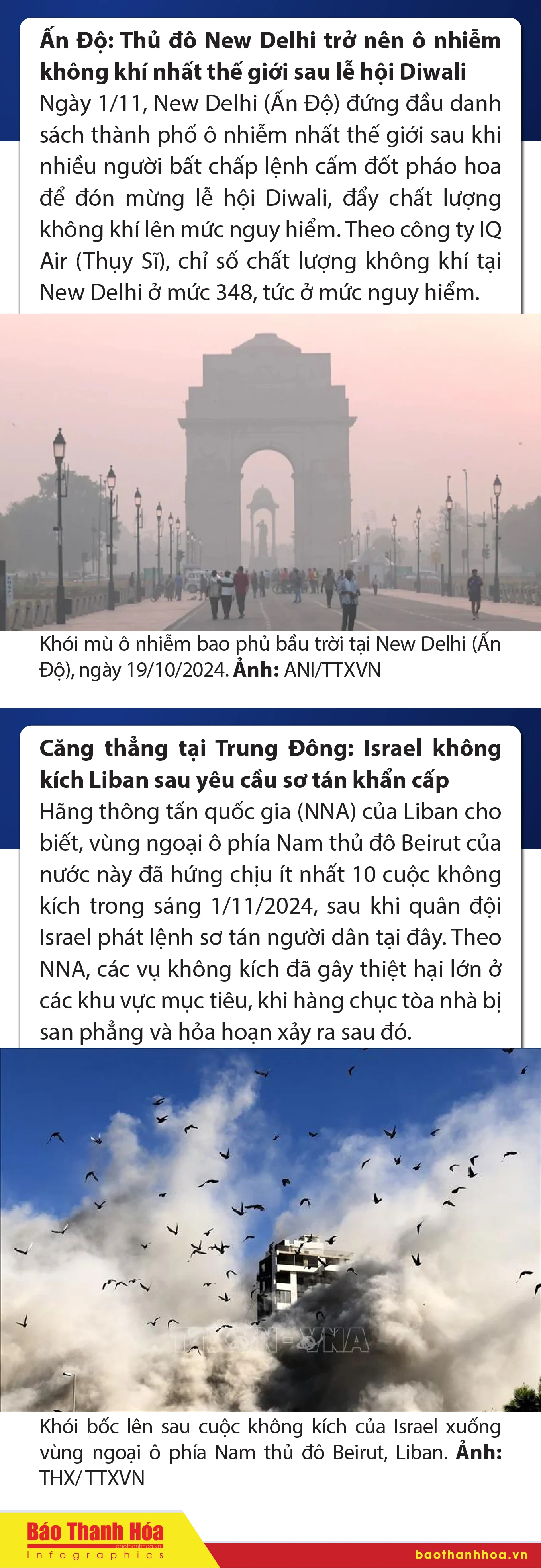 Sự kiện nổi bật trong nước, quốc tế ngày 1/11