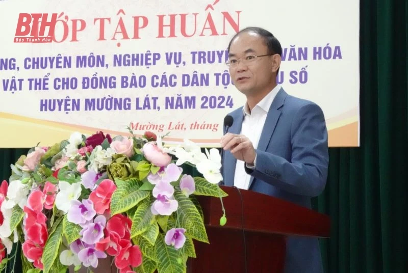 Mường Lát: Nâng cao nghiệp vụ bảo tồn văn hóa phi vật thể cho đồng bào dân tộc thiểu số