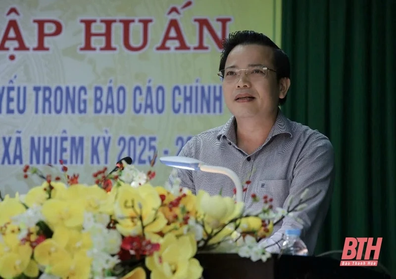 Tập huấn phương pháp tính các chỉ tiêu chủ yếu trong Báo cáo Chính trị Đại hội Đảng bộ cấp huyện, cấp xã nhiệm kỳ 2025 -2030