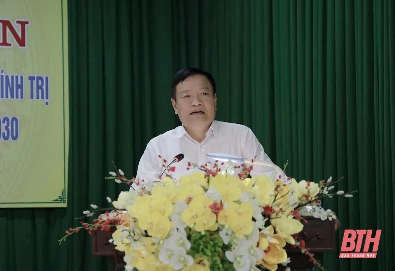 Tập huấn phương pháp tính các chỉ tiêu chủ yếu trong Báo cáo Chính trị Đại hội Đảng bộ cấp huyện, cấp xã nhiệm kỳ 2025 -2030