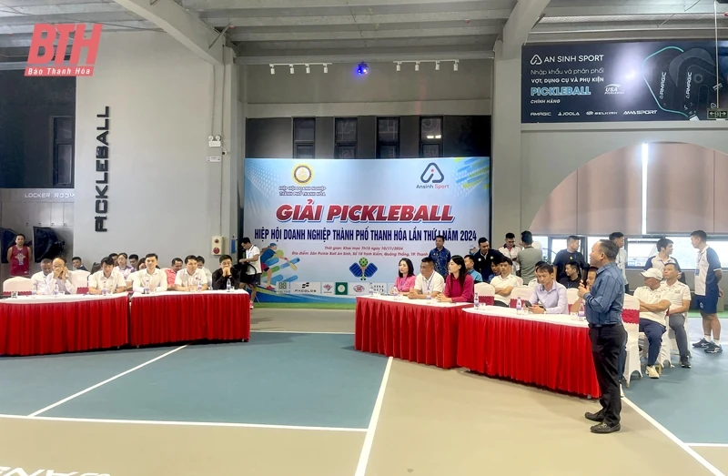 Khai mạc Giải Pickleball Hiệp hội Doanh nghiệp TP Thanh Hoá năm 2024