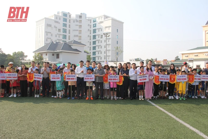 Khai mạc Giải bóng đá Nhi đồng TP Thanh Hóa lần thứ XIX - Cúp FLBC năm 2024