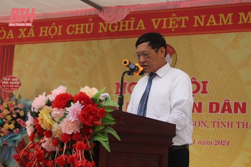 Giám đốc Công an tỉnh Trần Phú Hà dự Ngày hội Đại đoàn kết toàn dân tộc tại thị xã Bỉm Sơn