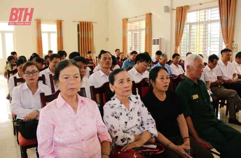 Đại biểu HĐND tỉnh tiếp xúc cử tri huyện Đông Sơn