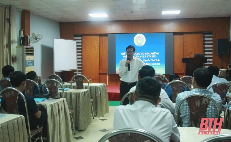 Tập huấn nghiệp vụ, hướng dẫn xây dựng điều lệ, phương án sản xuất kinh doanh, quy chế hoạt động cho các HTX điện năng