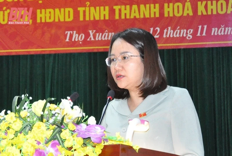 Tổ đại biểu HĐND tỉnh tiếp xúc cử tri huyện Thọ Xuân