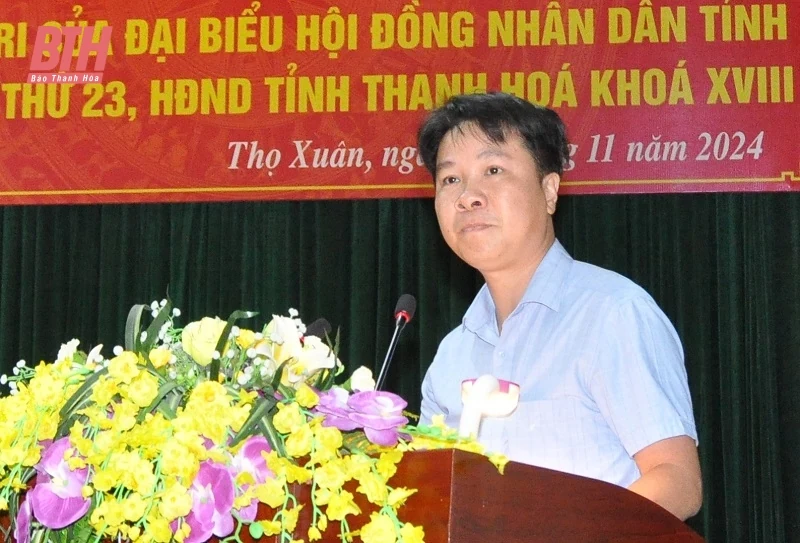 Tổ đại biểu HĐND tỉnh tiếp xúc cử tri huyện Thọ Xuân