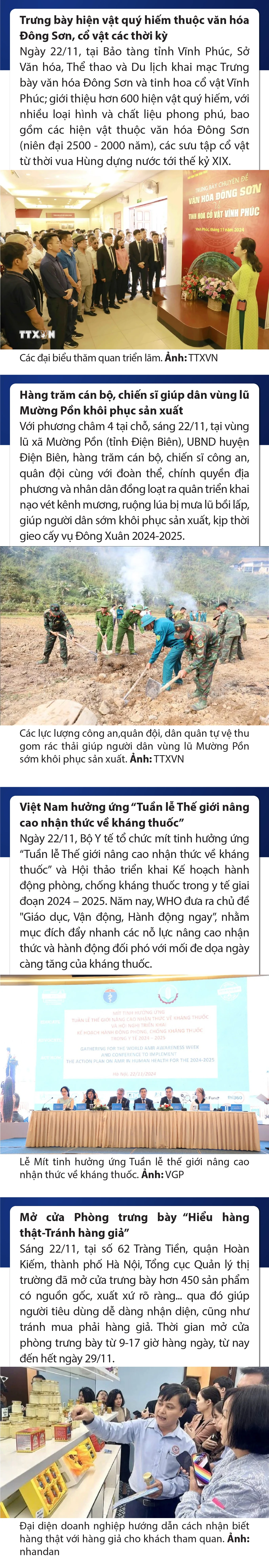 Sự kiện nổi bật trong nước, quốc tế ngày 22/11