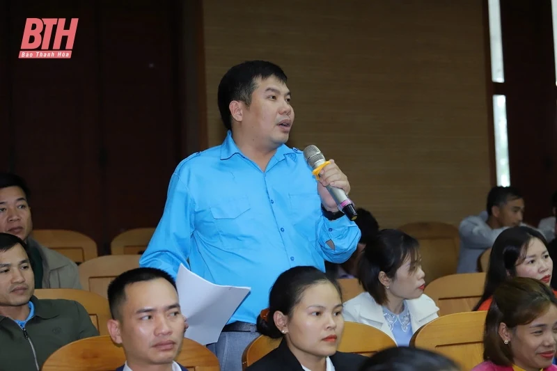 Người đứng đầu cấp ủy, chính quyền huyện Như Xuân đối thoại với MTTQ, các đoàn thể và Nhân dân trên địa bàn