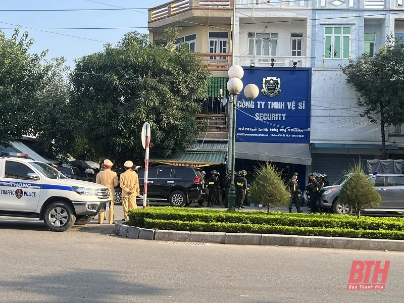 Cảnh sát khám xét Công ty TNHH Vệ sĩ Security
