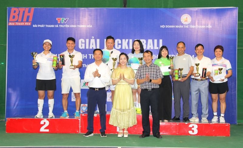 Giải Pickleball Truyền hình Thanh Hóa - Doanh nhân trẻ năm 2024 thành công tốt đẹp