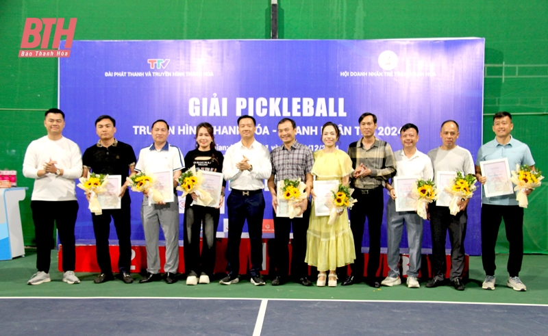 Giải Pickleball Truyền hình Thanh Hóa - Doanh nhân trẻ năm 2024 thành công tốt đẹp