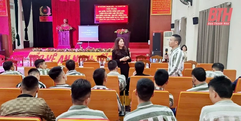 Thiết thực các hoạt động văn m88 cá cược thể thao trực tuyến, truyền thông tại Trại giam Thanh Lâm