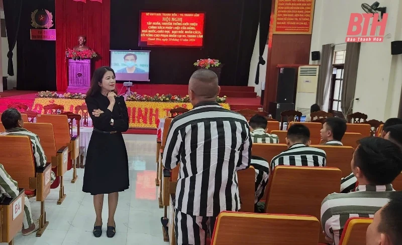 Thiết thực các hoạt động văn m88 cá cược thể thao trực tuyến, truyền thông tại Trại giam Thanh Lâm