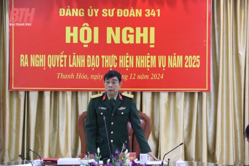 Sư đoàn 341 ra nghị quyết lãnh đạo thực hiện nhiệm vụ năm 2025