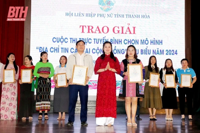 Trao giải Cuộc thi trực tuyến bình chọn mô hình “Địa chỉ tin cậy tại cộng đồng” tiêu biểu, năm 2024