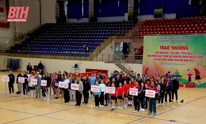 Sôi nổi Giải bóng bàn, cầu lông, pickleball Chào mừng 80 năm Ngày thành lập Quân đội Nhân dân Việt Nam 22/12