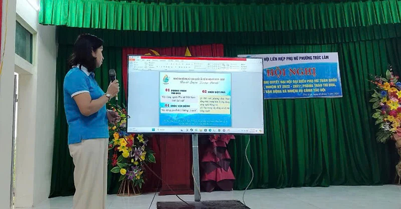 Chuyển đổi số, ứng dụng công nghệ thông tin trong công tác hội phụ nữ