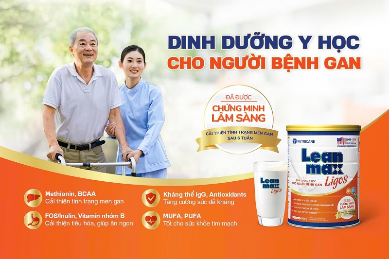 Leanmax Ligos – Giải pháp Dinh dưỡng Y học chuyên biệt cho người bệnh gan