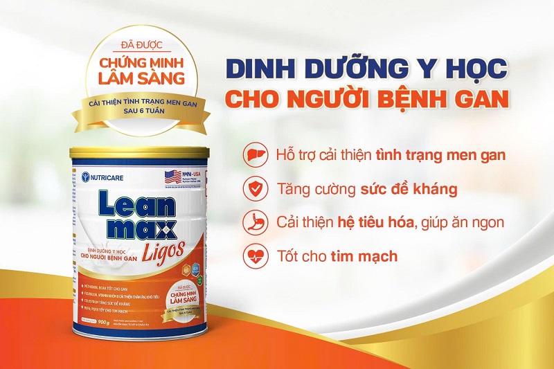 Leanmax Ligos – Giải pháp Dinh dưỡng Y học chuyên biệt cho người bệnh gan