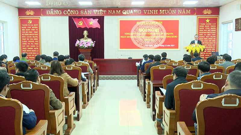 Thọ Xuân giảm 24 tổ chức cơ sở đảng, 36 đơn vị sự nghiệp, 11 xã sau khi sắp xếp