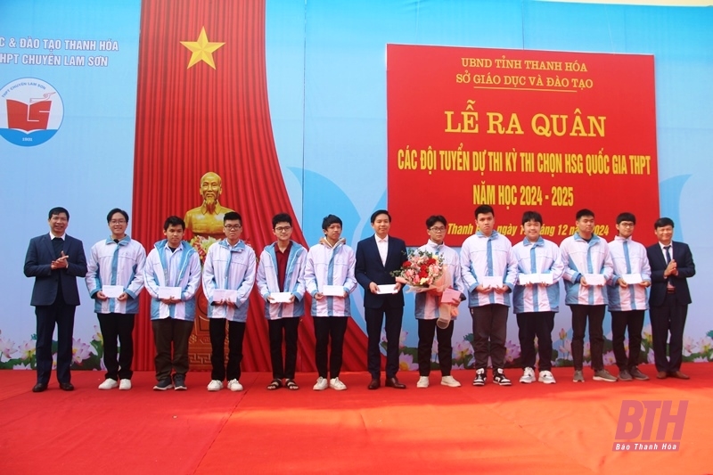 Thanh Hóa ra quân các đội tuyển tham dự Kỳ thi chọn học sinh giỏi Quốc gia năm học 2024-2025